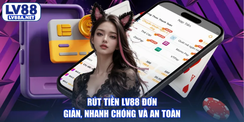 Rút tiền LV88 đơn giản, nhanh chóng và an toàn
